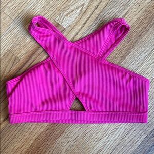 Abercrombie 11/12 Kids Vibrant Pink Swim Top